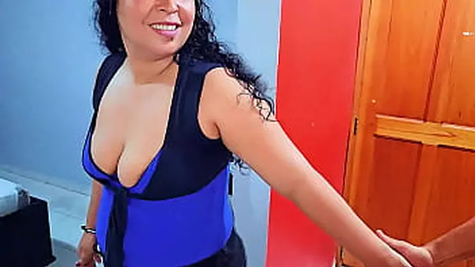 Stepmom gets pounded and squirts on Latino stepson's cock