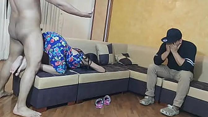 Hot cheating MILF fucked by boss, pays off debt with her body