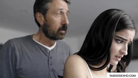 Stepdad's brutal domination of his innocent teenage stepsister