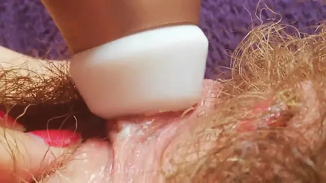 Amateur babe wets pussy and squirts with huge clitoris orgasm