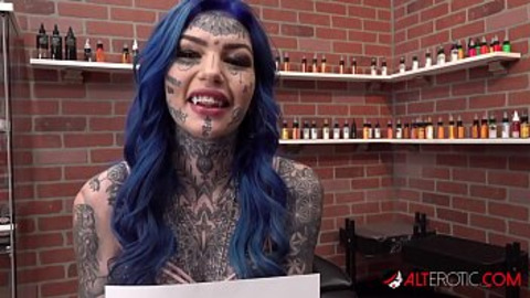 Raucous Aussie vixen gets anal👌 ink job after vigorous sex romp w/ tattoo dude