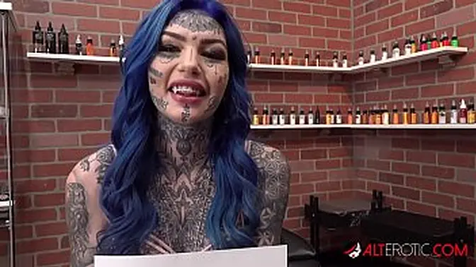 Inked Aussie MILF gets tattooed after wild fuck session