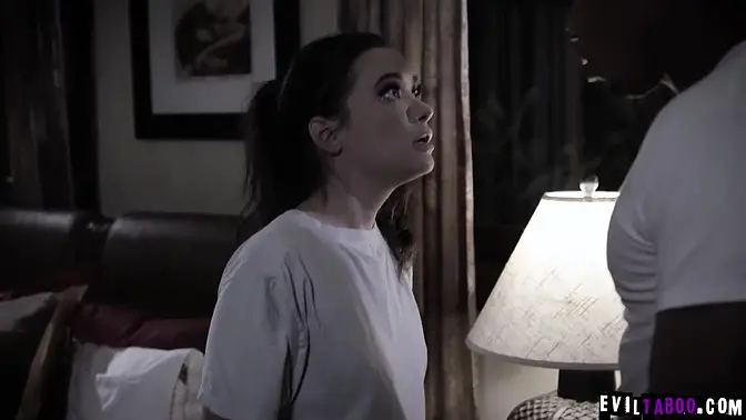 Teen stepsis double creampied by stepbro and boyfriend