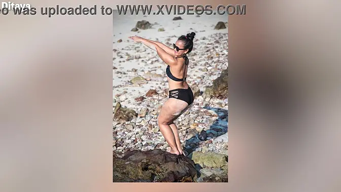 Asian MILF at the Beach