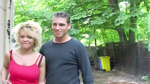 Intestinal canal ravaged by a beastly German blonde's lustful encounters