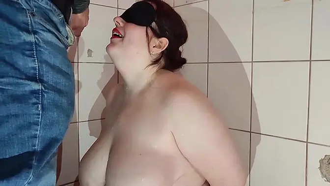 Slave girl gets her mouth filled with piss in public