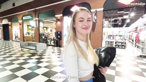 “Ferocious Polish cum-slut ravishes cock🍆 in public plaza