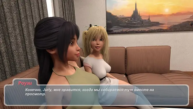 Hot blonde plays sex game in shower