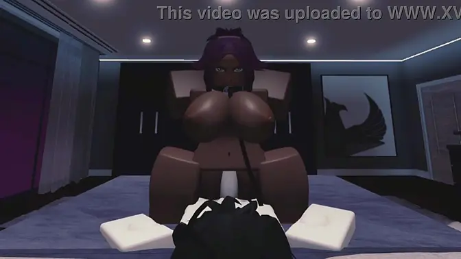 Yoruichi loses her virginity on Roblox
