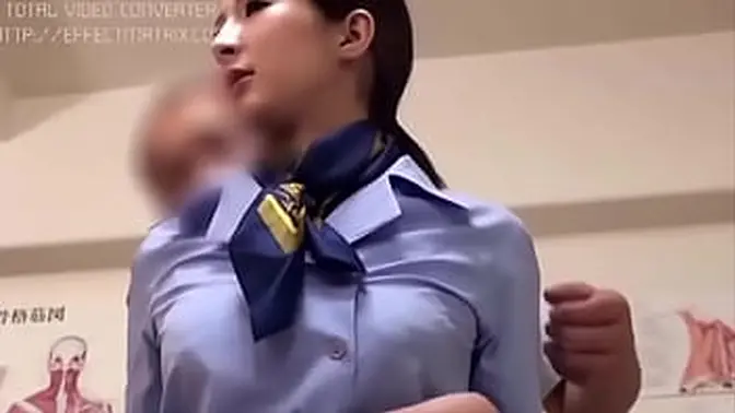 Cute Japanese masseuse with big beautiful boobs