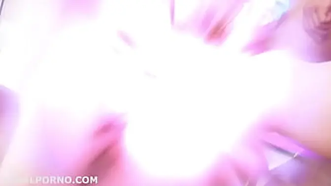 Babe Sofy Goldfinger enjoys deep DAP with gapes and swallows