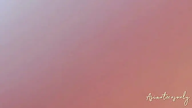 Cute Asian babe in lingerie gets a proper cumshot on the beach