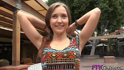 Tiny Brielle gets her tight pink slit pounded raw