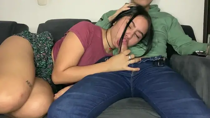 Cute Latina babe gets doggystyle and cowgirl fucked, then creampie