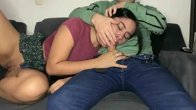 Cute Latina babe gets doggystyle and cowgirl fucked, then creampie