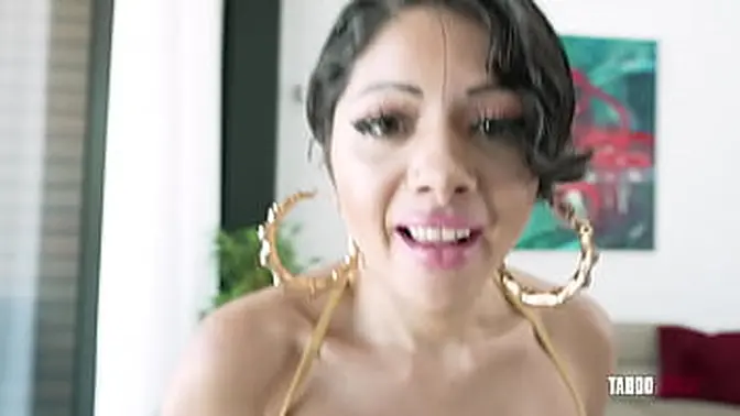 Petite milf Daya Dare takes big cock in taboo stepmom anal