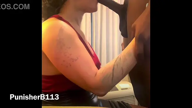 Young boy deepthroats and cums on stepmom's face