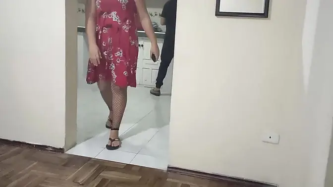 Latina wife cheats with best friend during hard doggystyle sex