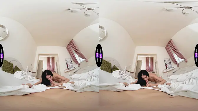 Relaxing spa turns into steamy sex session