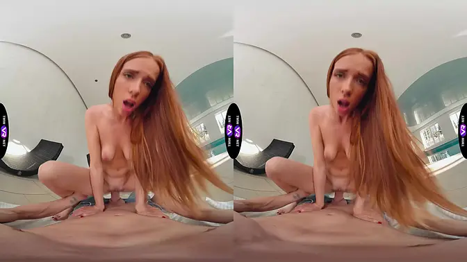 Innocent cutie seduces random guy in public