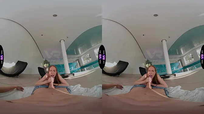 Innocent cutie seduces random guy in public