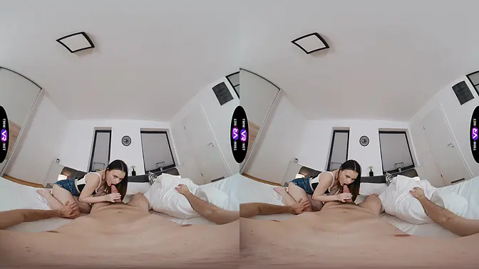 Morning coffee leads to hot sex with a horny babe