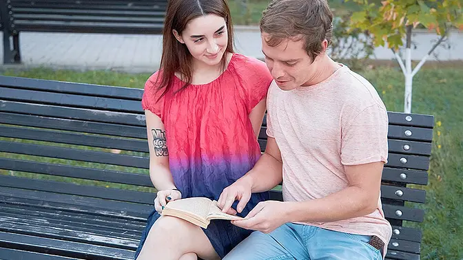 Wild biology class gets hands-on with deepthroat and creampies