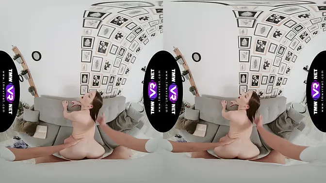 Sultry babe rides cock on the couch