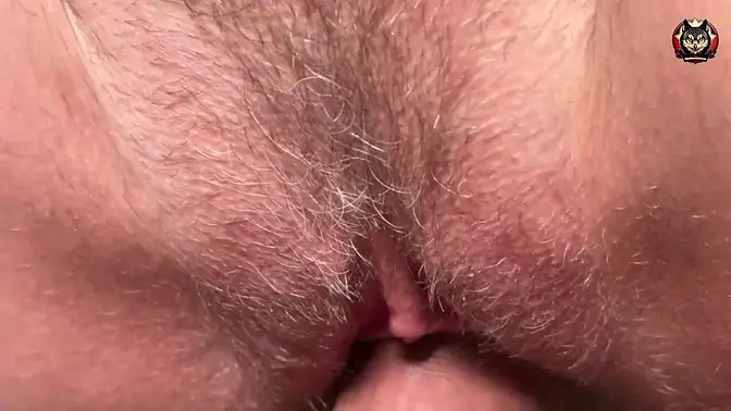 Hotwife's hairy pussy takes a big cock creampie