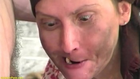 This elderly pervert's hairy granny got pounded doggystyle by a youthful stud