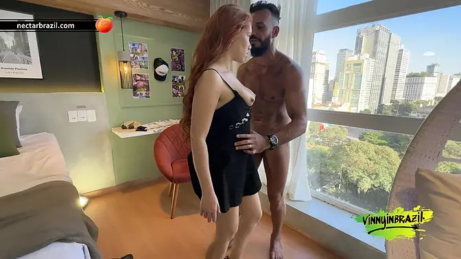 Curvy babe picked up on street and taken for wild fuck session in her apartment