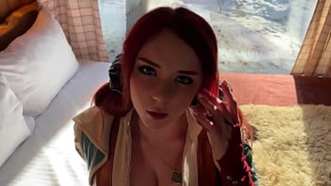 Fucked Triss beyond recognition, her cosplay destroyed, leaving only raw, explicit depravity