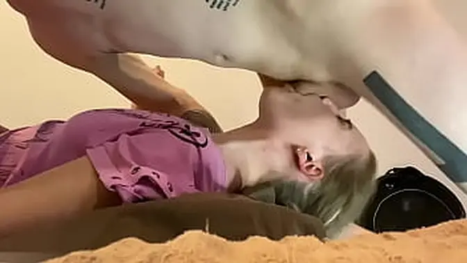 Anastasia Mistress gets deep throat from big dick🍆 in mouth