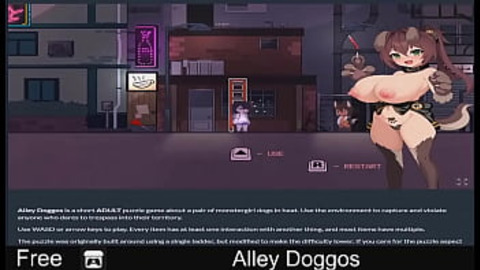 Leather- Bound Pup Gets Licked to Death in Steamy Alley Fornication