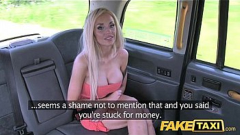 Blonde bimbo gets banged by fake cabbie's massive cock🍆 in a dirty alleyway ride.