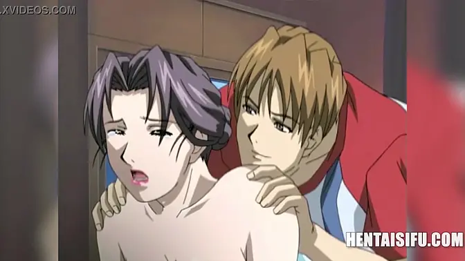 Asian stepmom and stepson fuck, jealous stepaunt joins in