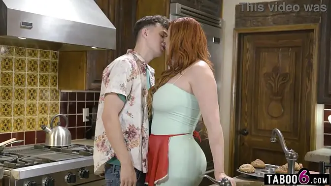 Step mom with big tits and ass seduces stepson's buddy