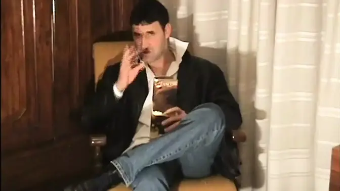 Italian beauty gives handsjob to biggest cock