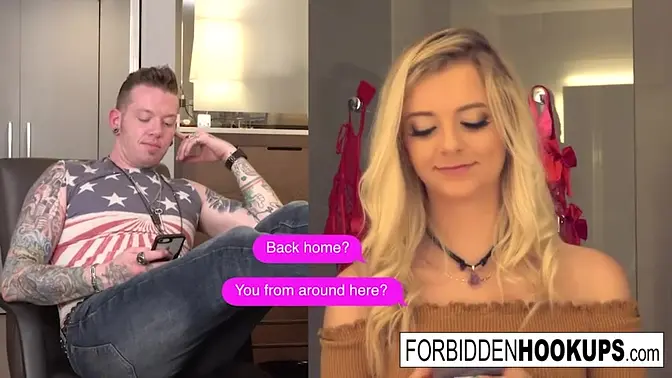 Forbidden step-sister sucks huge dick