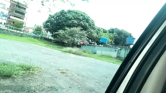 Bj and hand-job in the parking lot, with a lot of spunk spurting