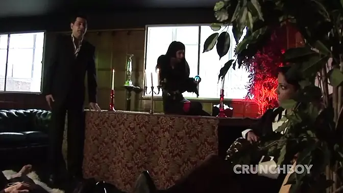 Latina office whore gets slammed raw and performs hand job