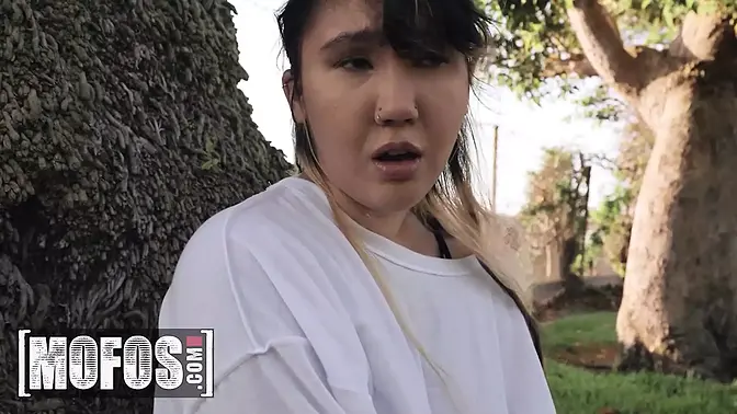 Charles's gigantic schlong cheers up moody Tomie Tang