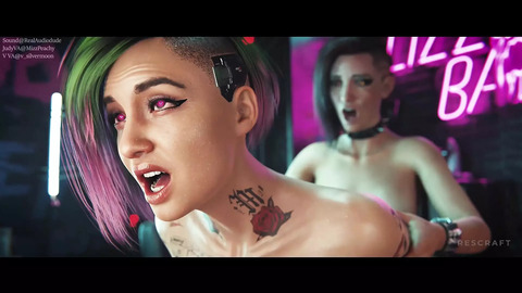 Future Futa F**k-Fest: Cyberpunk 3D Anime Hump-Hour (Animation with Sound)