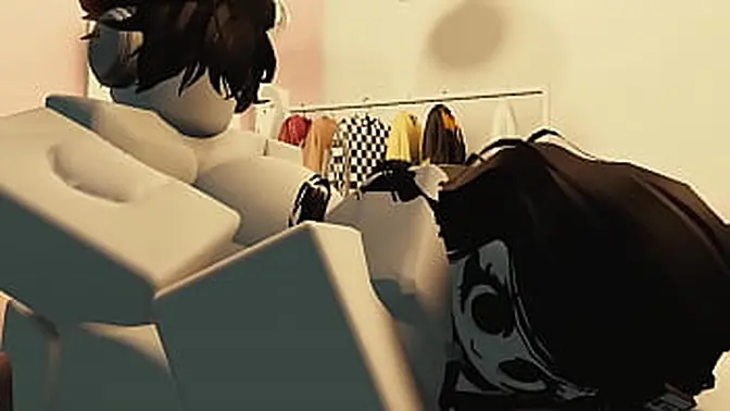 Roblox chick gets fucked in game