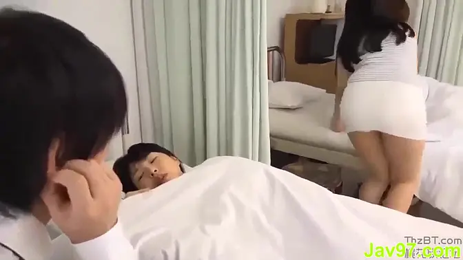 Asian Teen Girl receives Grouped Voyeur Pussy Play