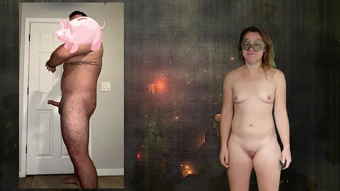 Milfy humiliatrix humiliates him with big butt and natural tits