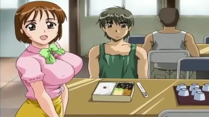 Naughty anime babes get their asses filled with cum