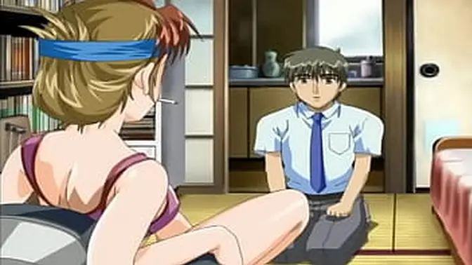 Naughty anime babes get their asses filled with cum