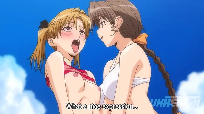 Asian stepmom joins family beach orgy, big tits on display