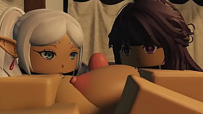 Fern & Frieren submit to breeding on a condo